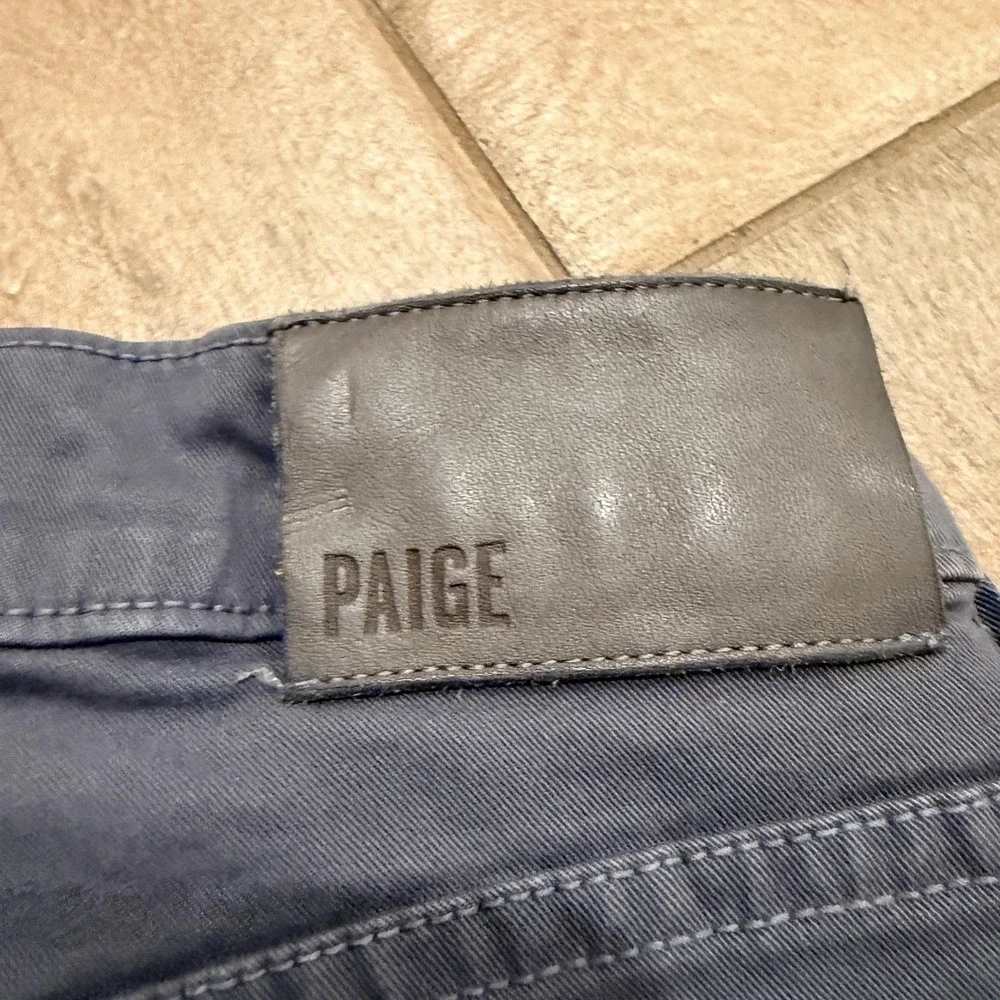 Paige Federal Jeans Mens 31 Gray Moon Shade Slim Straight Stretch Made USA